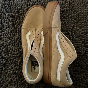 RARE suede tan vans low top